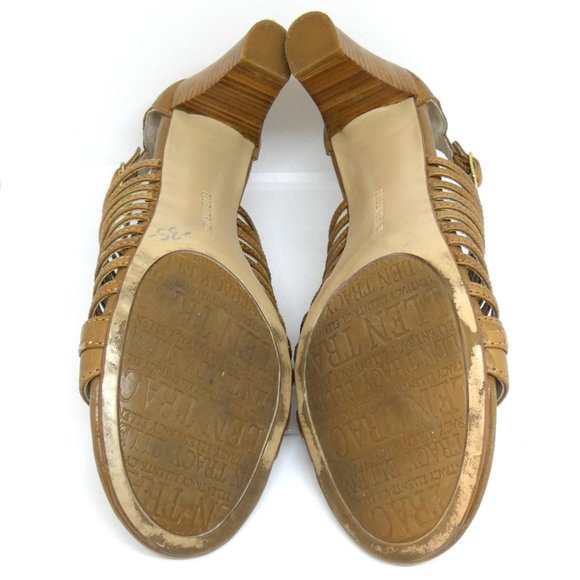 Open Toe Tan Sandals with 4" Heels 💚3 for $50 - Picture 5 of 6